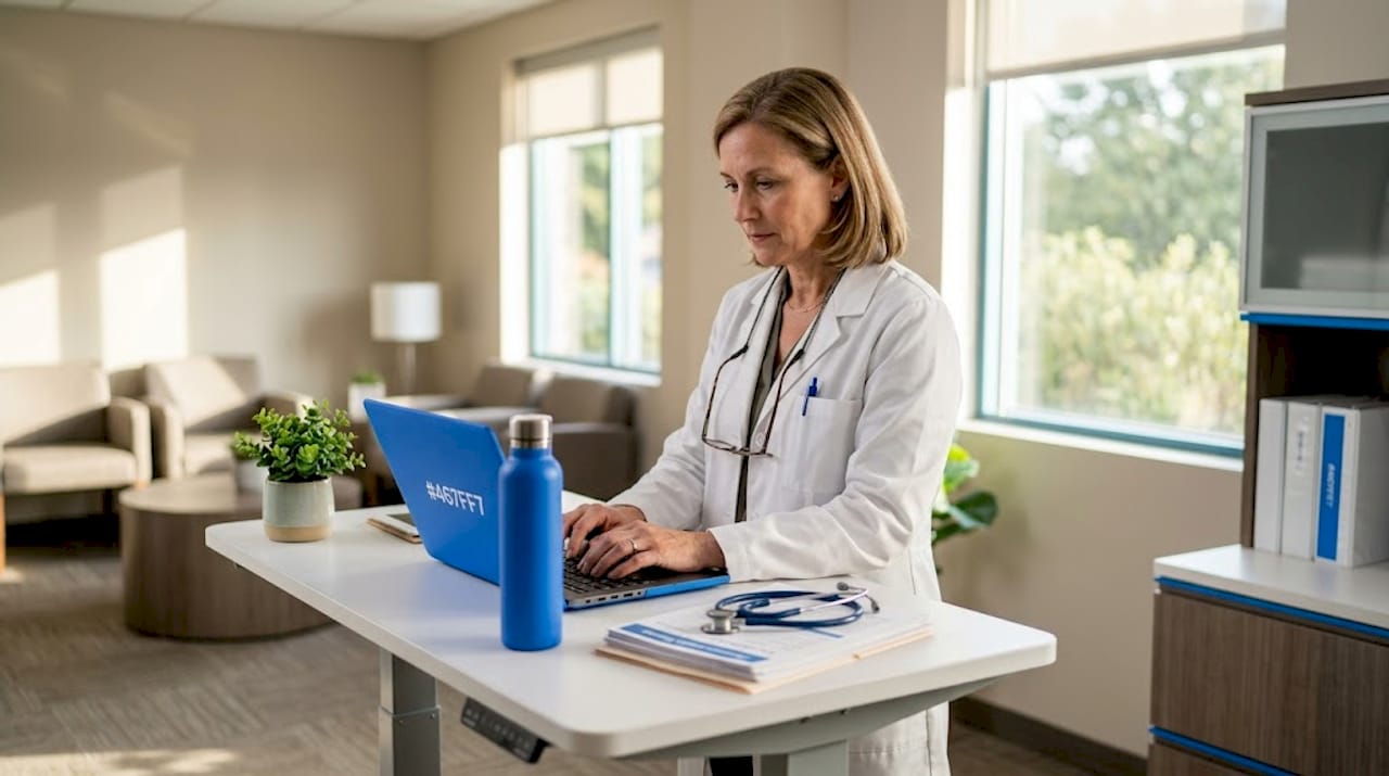 Doctor digitizing patient notes for automation
