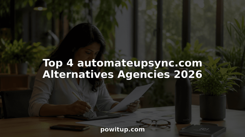 Woman reviewing automation agency proposals in co-working space
