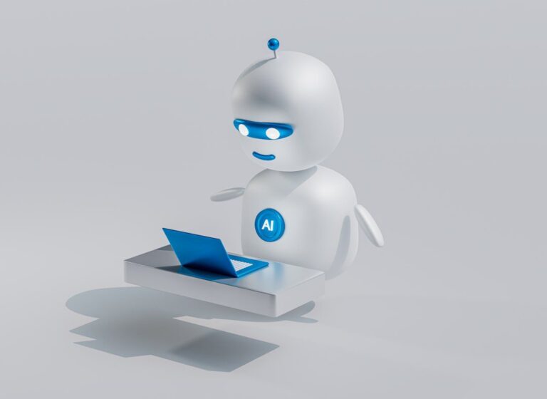 Loan officer engaged with AI software