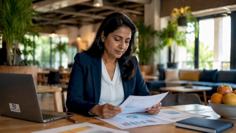Leader reviewing customer experience automation data