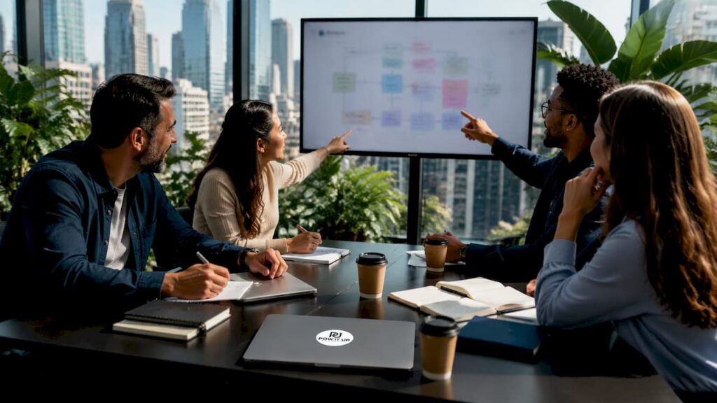 Business leaders collaborating on operational efficiency