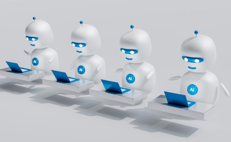 Hands setting up AI hardware components