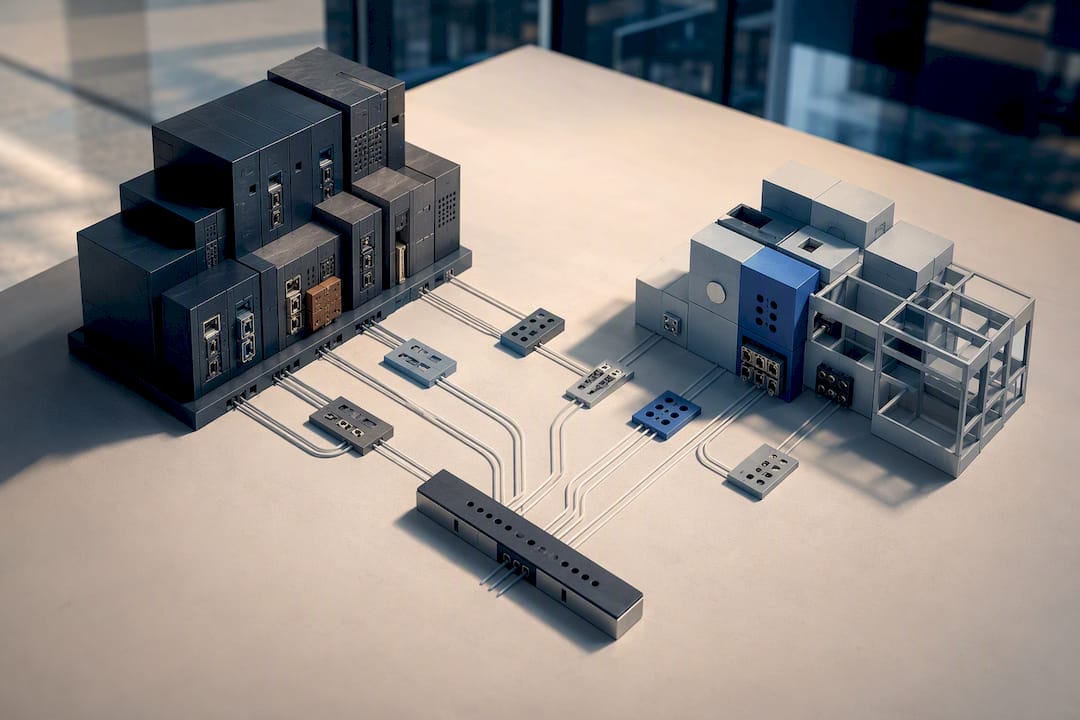 Legacy and modern systems connected by open pathways