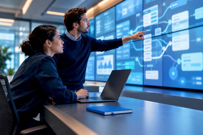 Architects reviewing autonomous agent workflows
