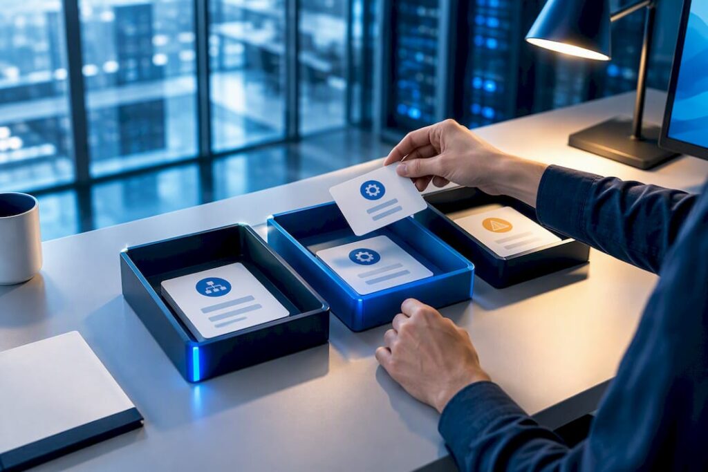 Workflow automation being routed through operational stages