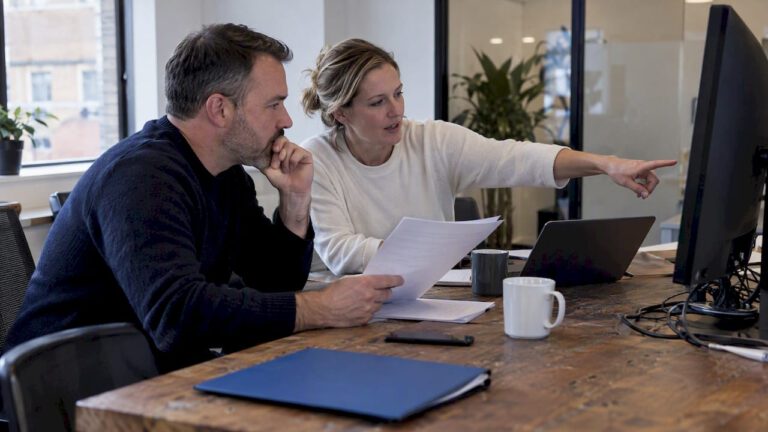 Leaders reviewing an autonomous workflow pilot