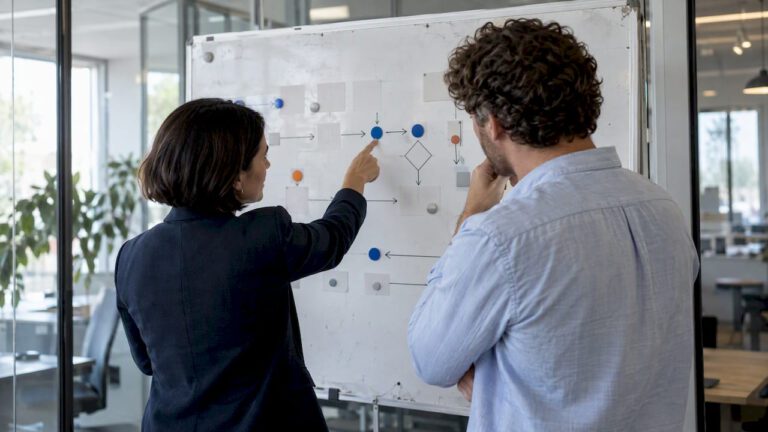 Operations leaders reviewing AI workflow governance