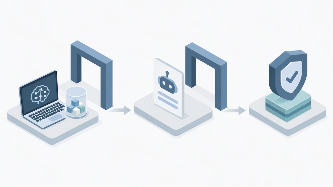 Three-stage AI risk management process