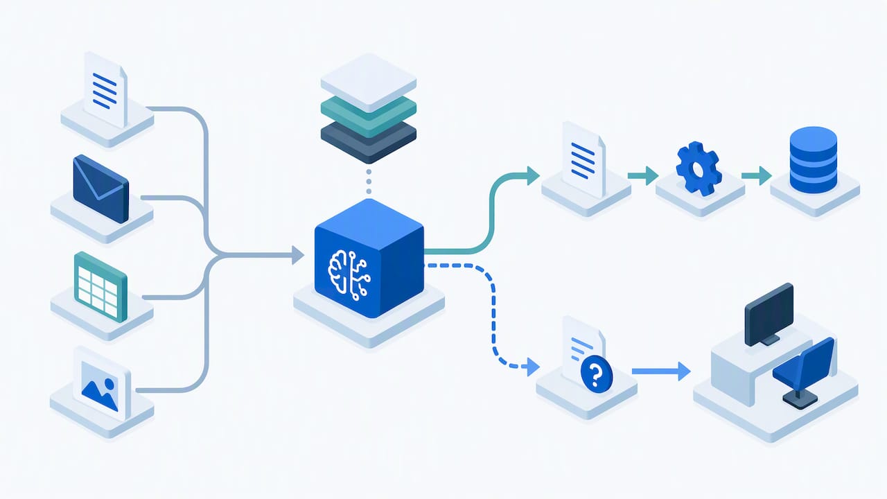 AI agent routes exceptions for human review