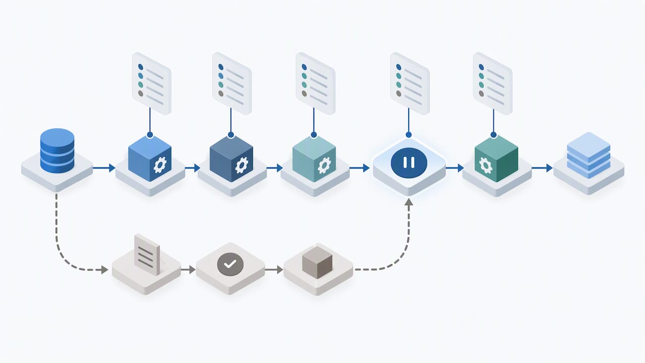 Agent workflow with manual fallback and controls
